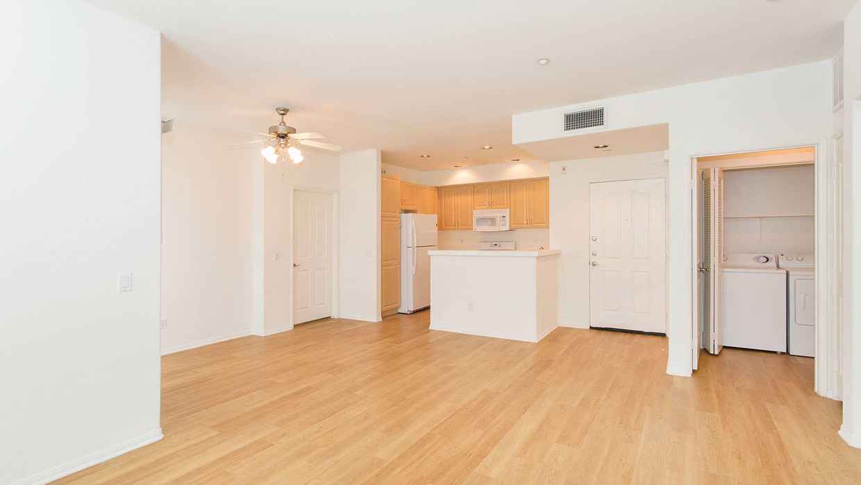 spacious floor plan with in unit laundry closet at Via Ventura